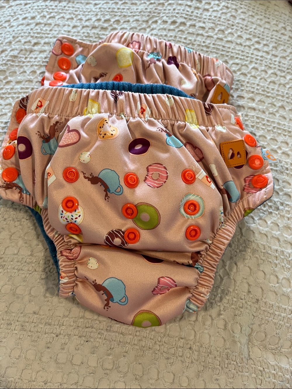 Little Helper Reusable Pink Donut Print Training  Diaper